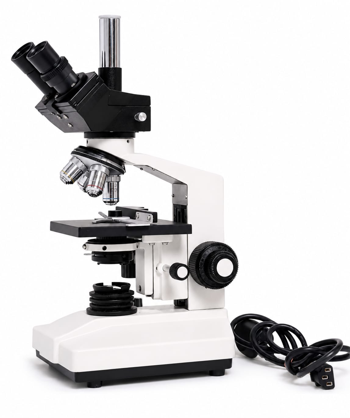 Janosci Metal White 2000X Magnification Lab Microscope Trinocular
